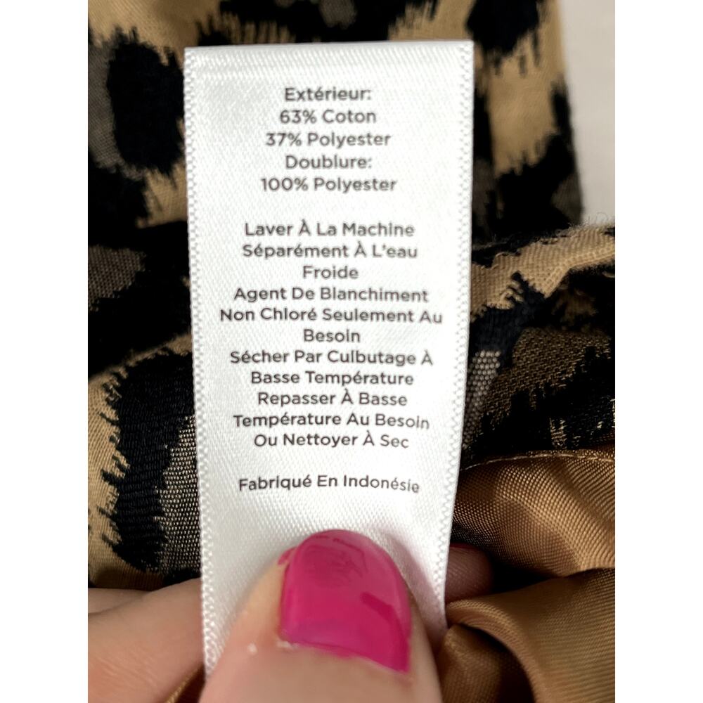 NWT Talbots animal print skirt, size 2P - Picture 7 of 10